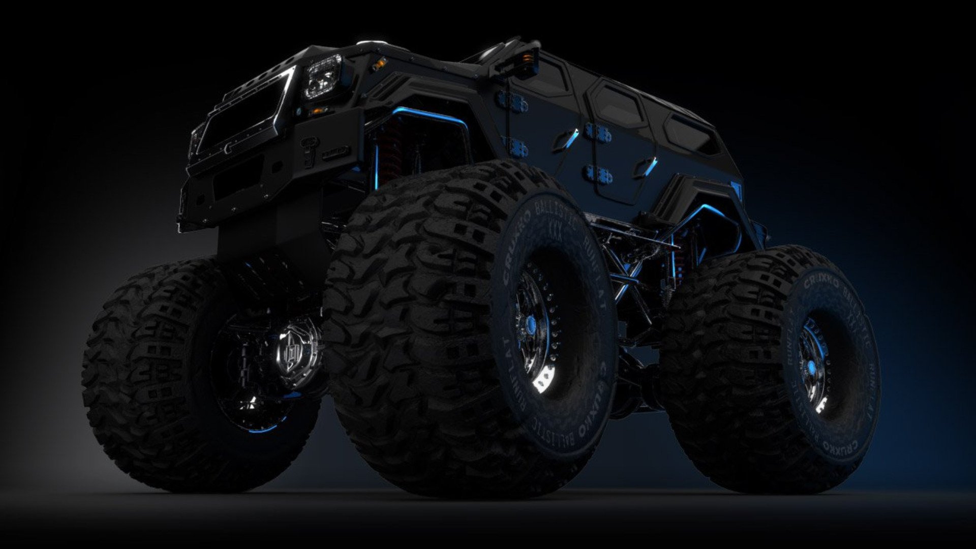Download Monster Truck Vehicle Artistic HD Wallpaper
