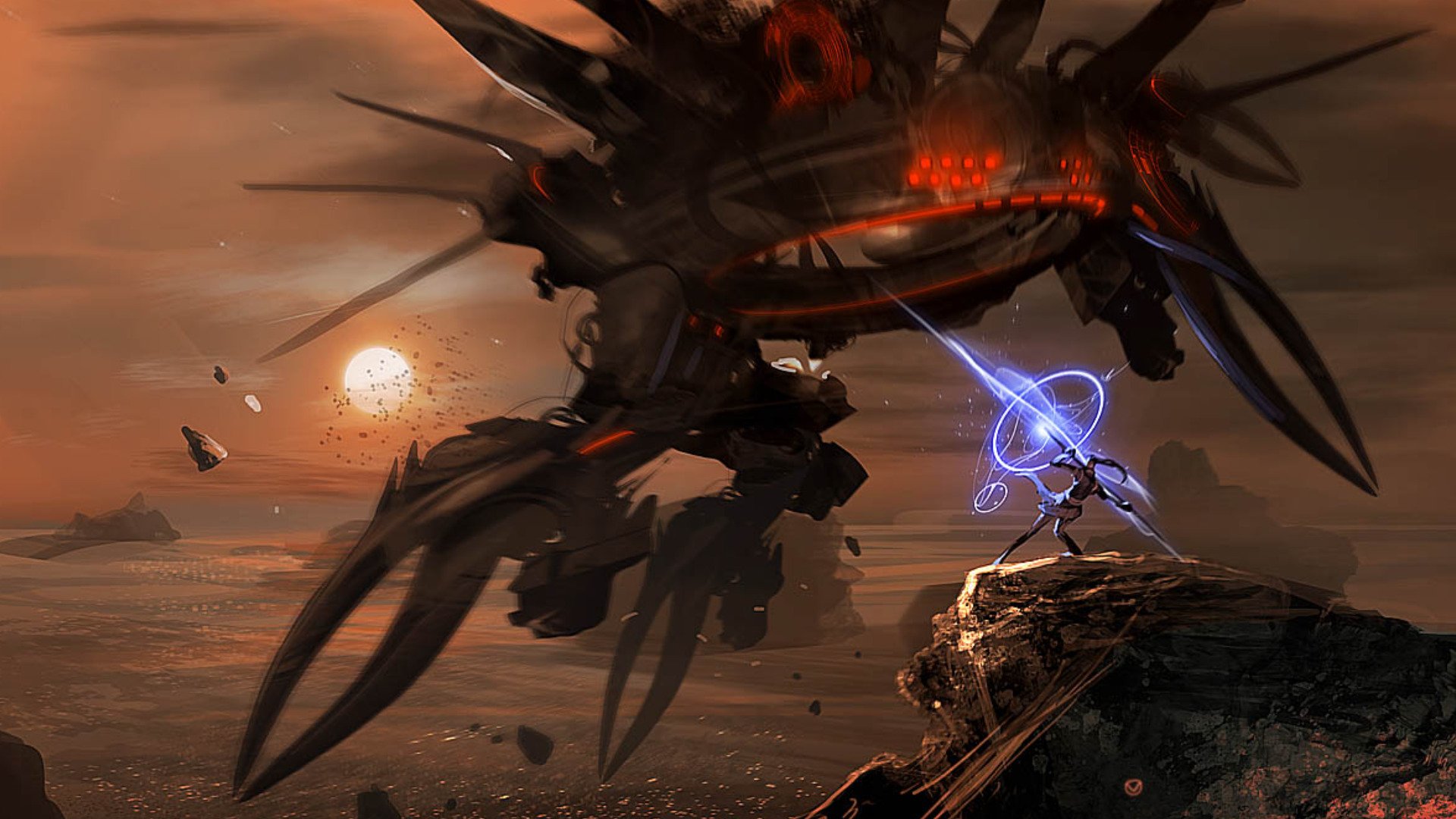 Download Sci Fi Battle HD Wallpaper