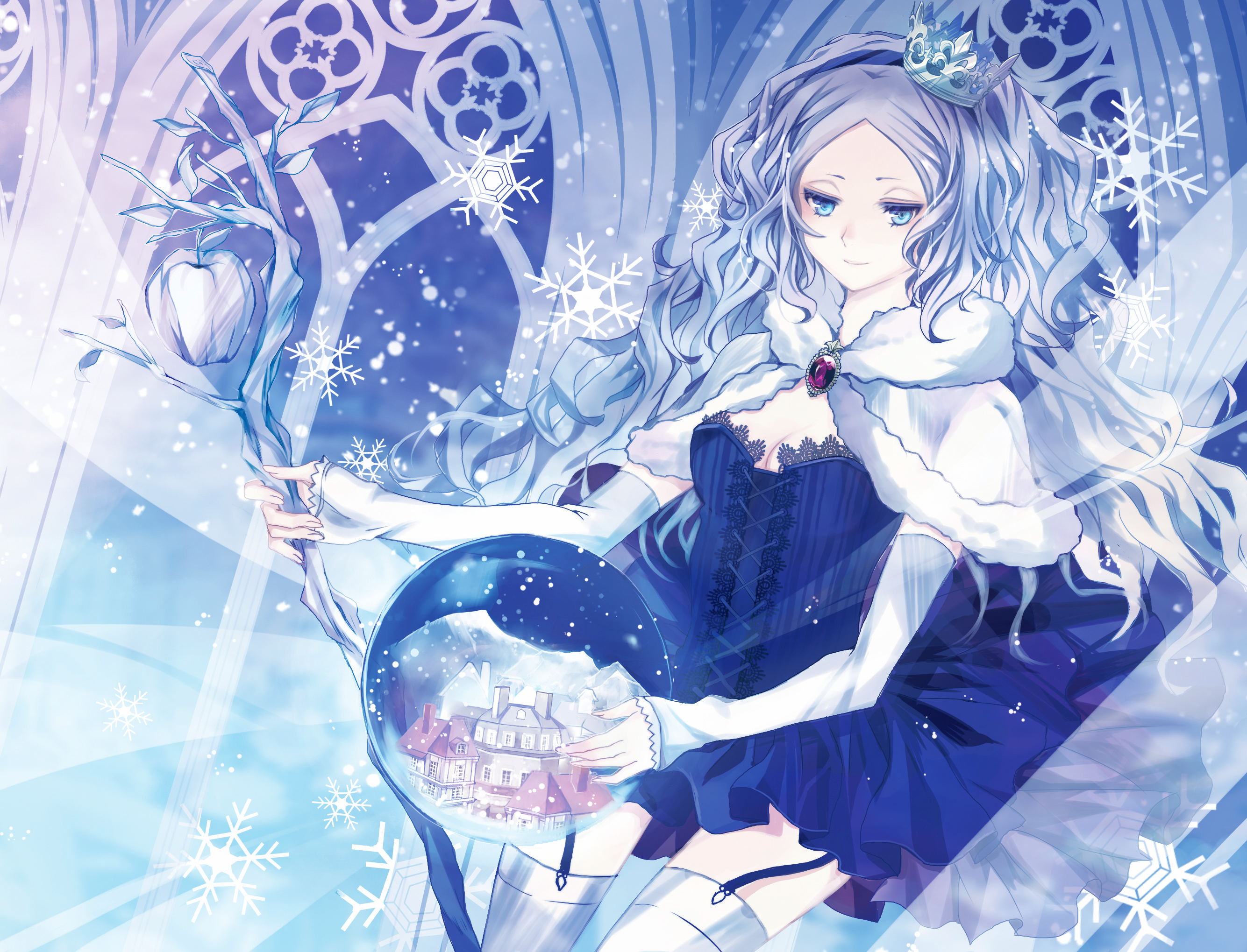 Снежная девочка аниме