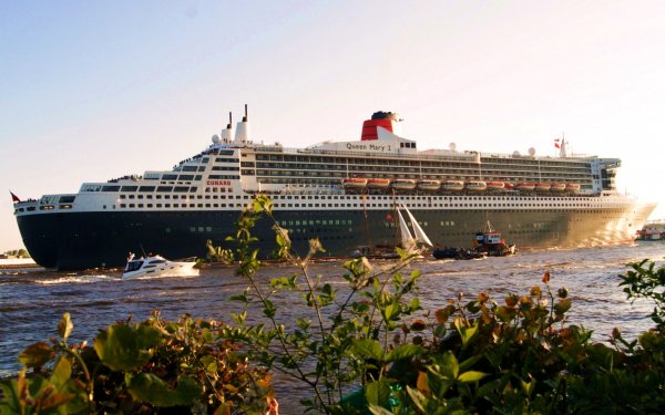 Vehicles RMS Queen Mary 2 Cruise Ship HD Wallpaper | Background Image