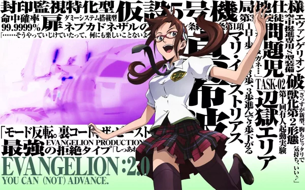 Mari Makinami Illustrious Anime Evangelion: 2.0 You Can (Not) Advance HD Desktop Wallpaper | Background Image