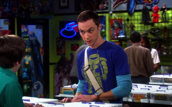  Jim Parsons As Sheldon Cooper At The Comic Book Store / Shop