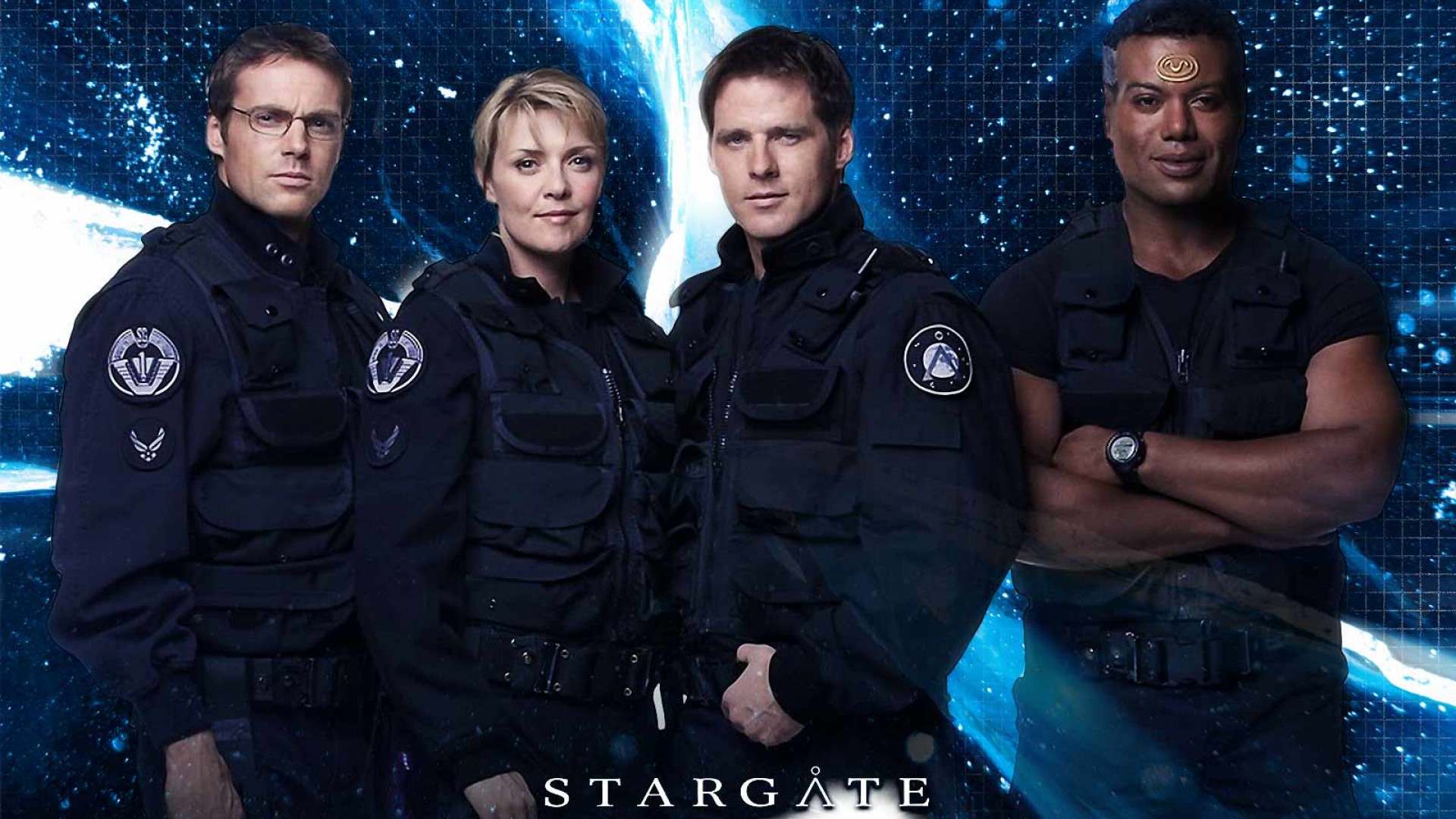 TV Show Stargate SG-1 Stargate Christopher Judge Teal'c Michael Shanks  Daniel Jackson Richard Dean Anderson Jack O'Neill Amanda Tapping Samantha  Carter HD Wall Poster Paper Print - TV Series posters in India 