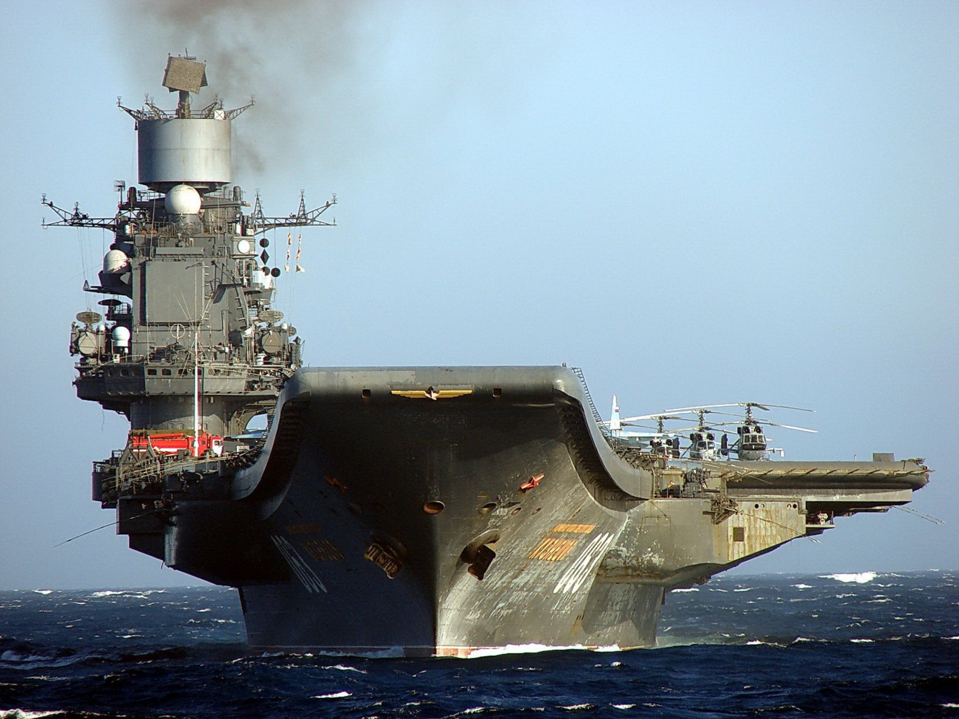 Russian aircraft carrier Admiral Kuznetsov HD Wallpaper | Background