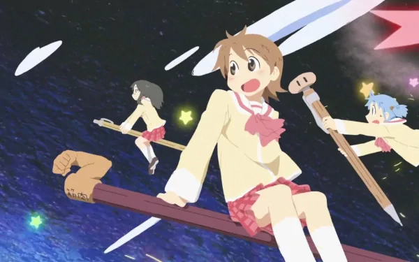 Mio Naganohara Yuuko Aioi Mai Minakami Anime Nichijō HD Desktop Wallpaper | Background Image