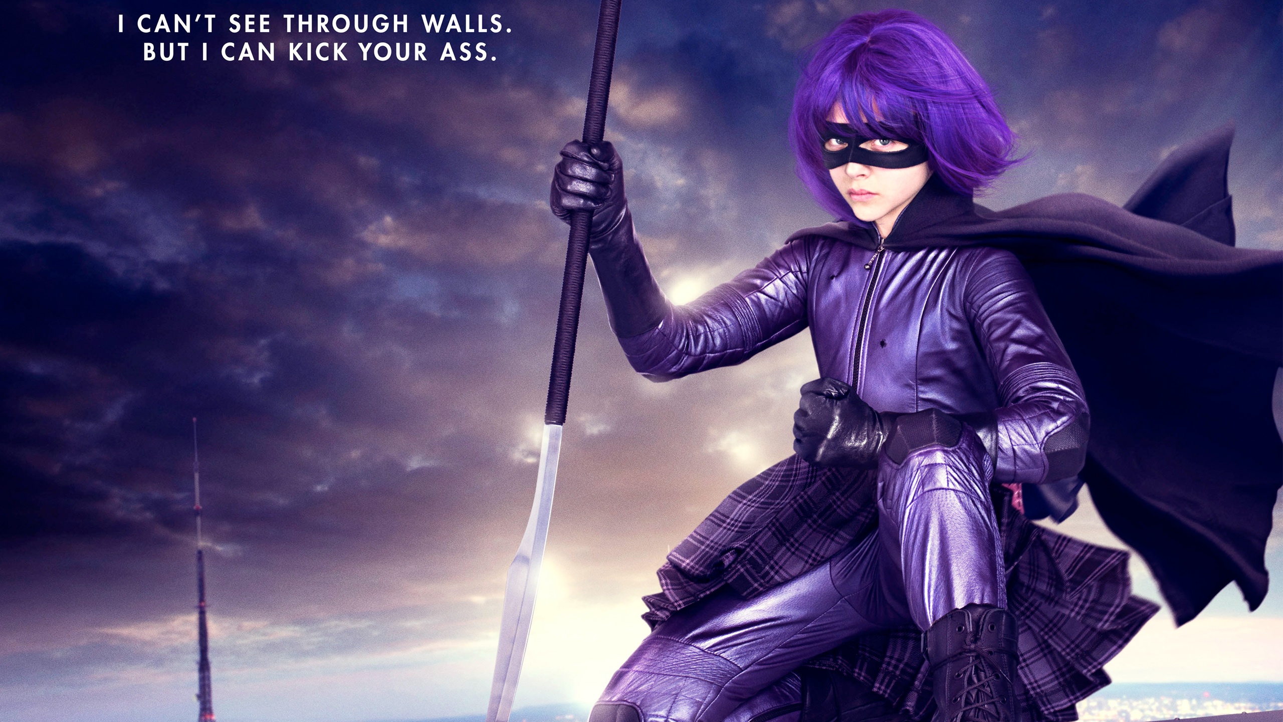 Chloe Grace Moretz Hit Girl Kick Ass Hd Wallpaper Background Image 2560x1440