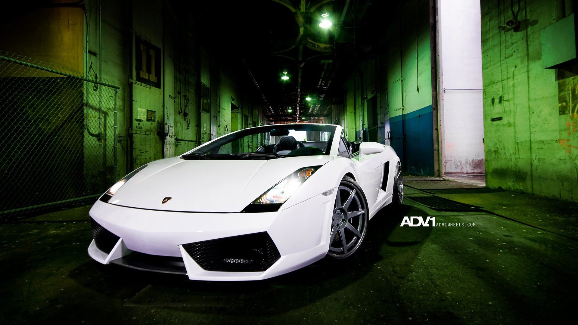 Download White Car Roadster Car Vehicle Lamborghini Gallardo  HD Wallpaper