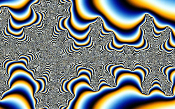 A vibrant, psychedelic design features swirling patterns in bold colors, creating an artistic, mesmerizing backdrop for an HD PC desktop wallpaper.