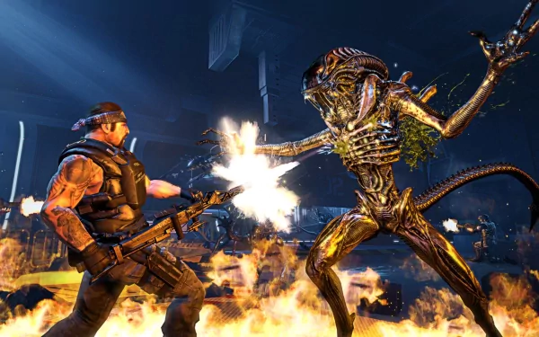 alien video game Aliens: Colonial Marines HD Desktop Wallpaper | Background Image
