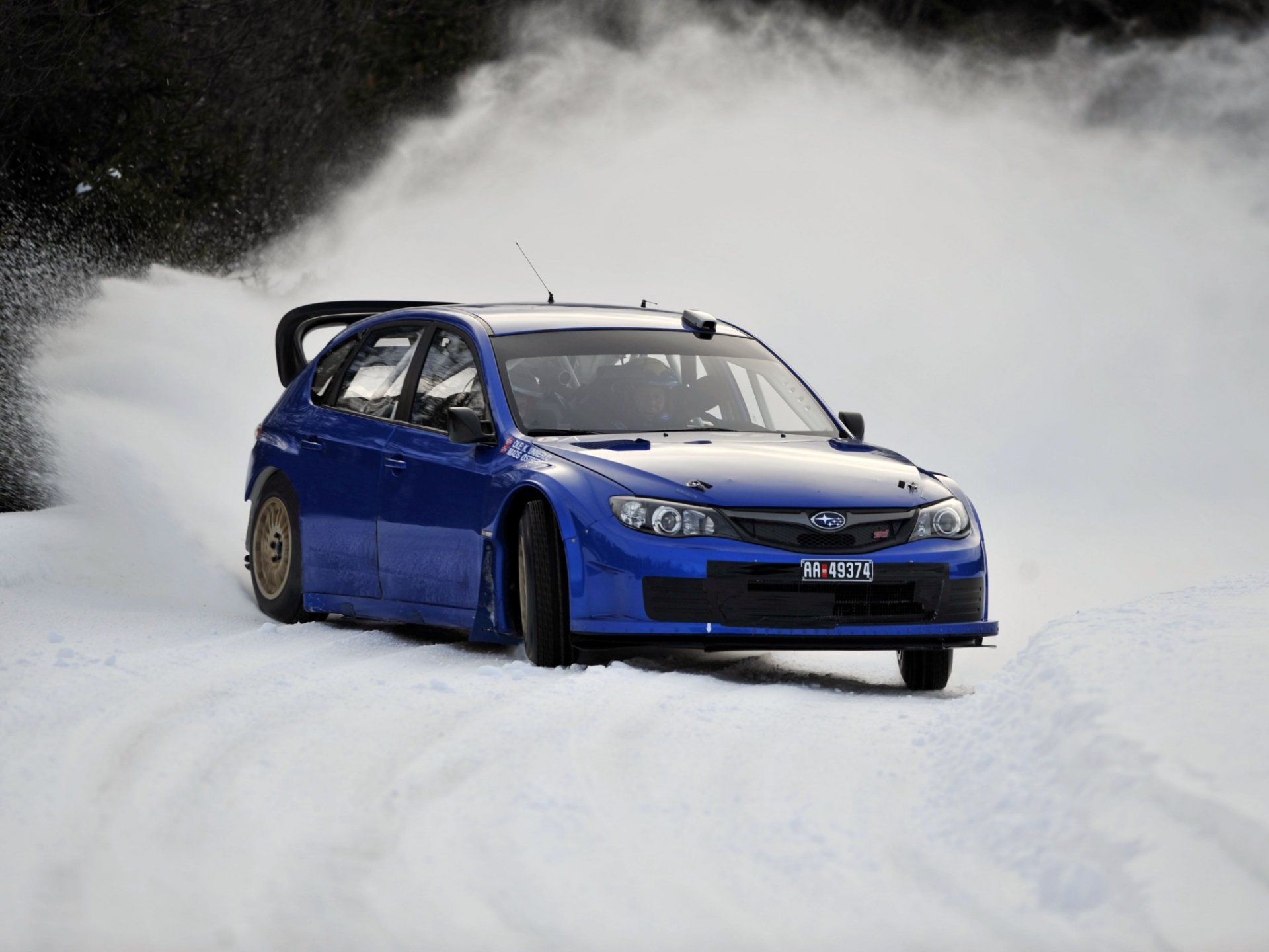 Subaru Impreza WRC (GH) '2008 Tapeta HD Tło 2048x1536