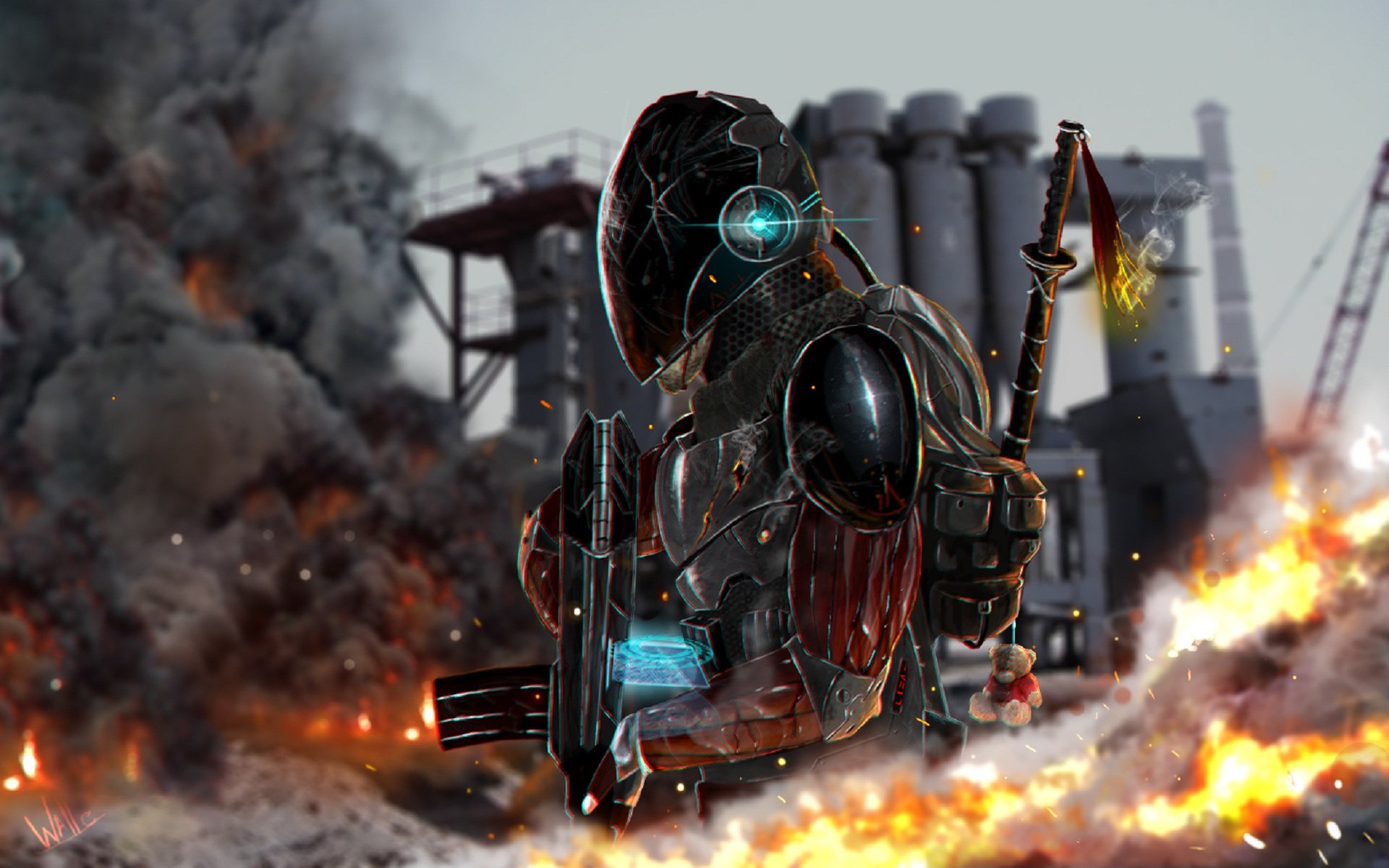 Download Sci Fi Warrior HD Wallpaper by Shakshin | 1920x1200 ...
