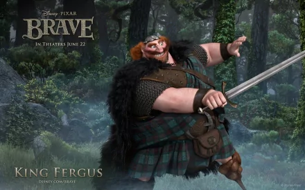 King Fergus Brave movie HD Desktop Wallpaper | Background Image