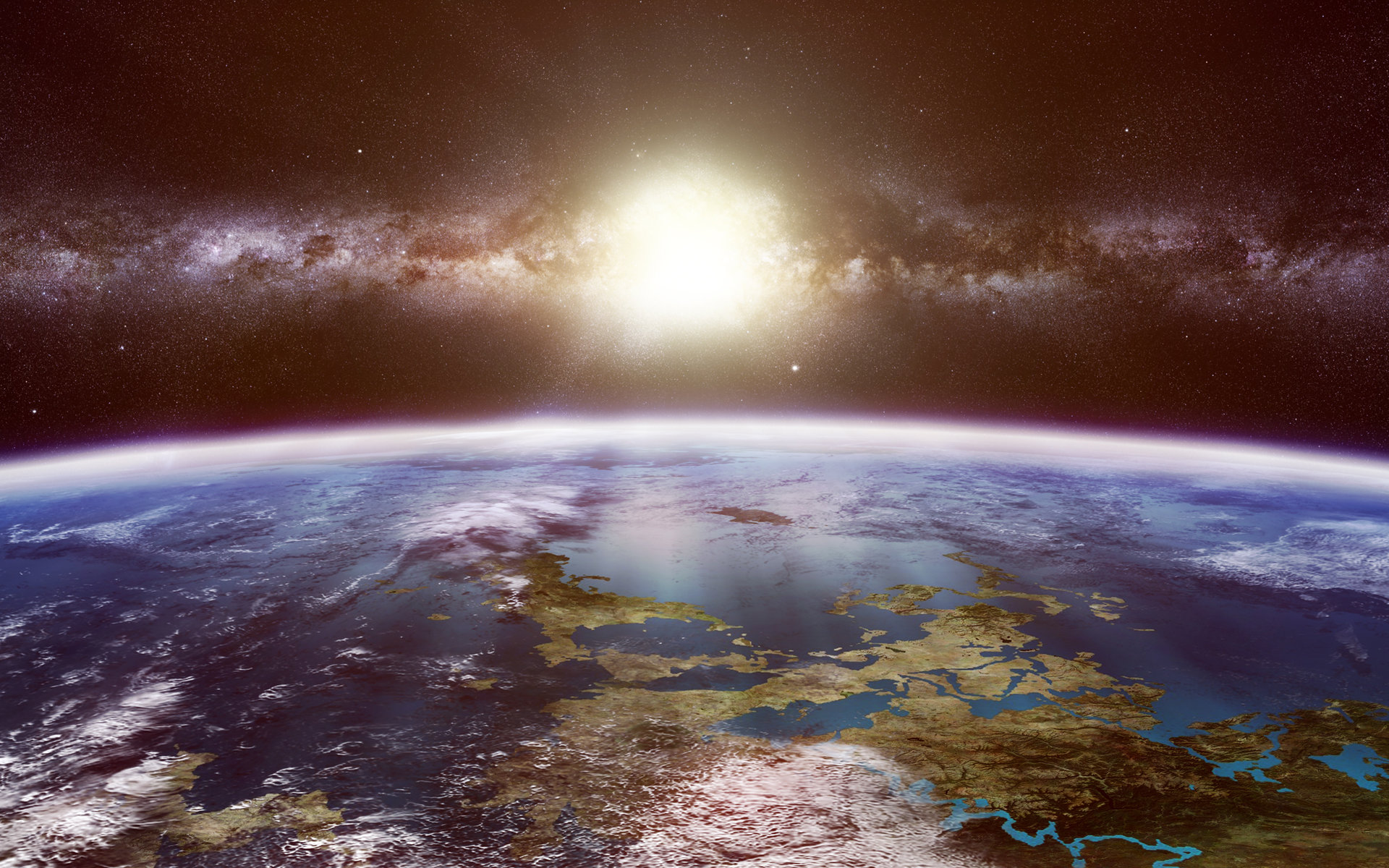 Sci Fi Planetscape HD Wallpaper | Background Image