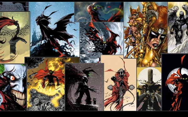 HD Spawn Comic Wallpaper: Dark Hero in Action