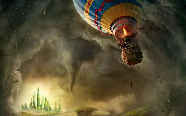 cloud storm sky hot air balloon movie Oz the Great and Powerful HD Desktop Wallpaper | Background Image