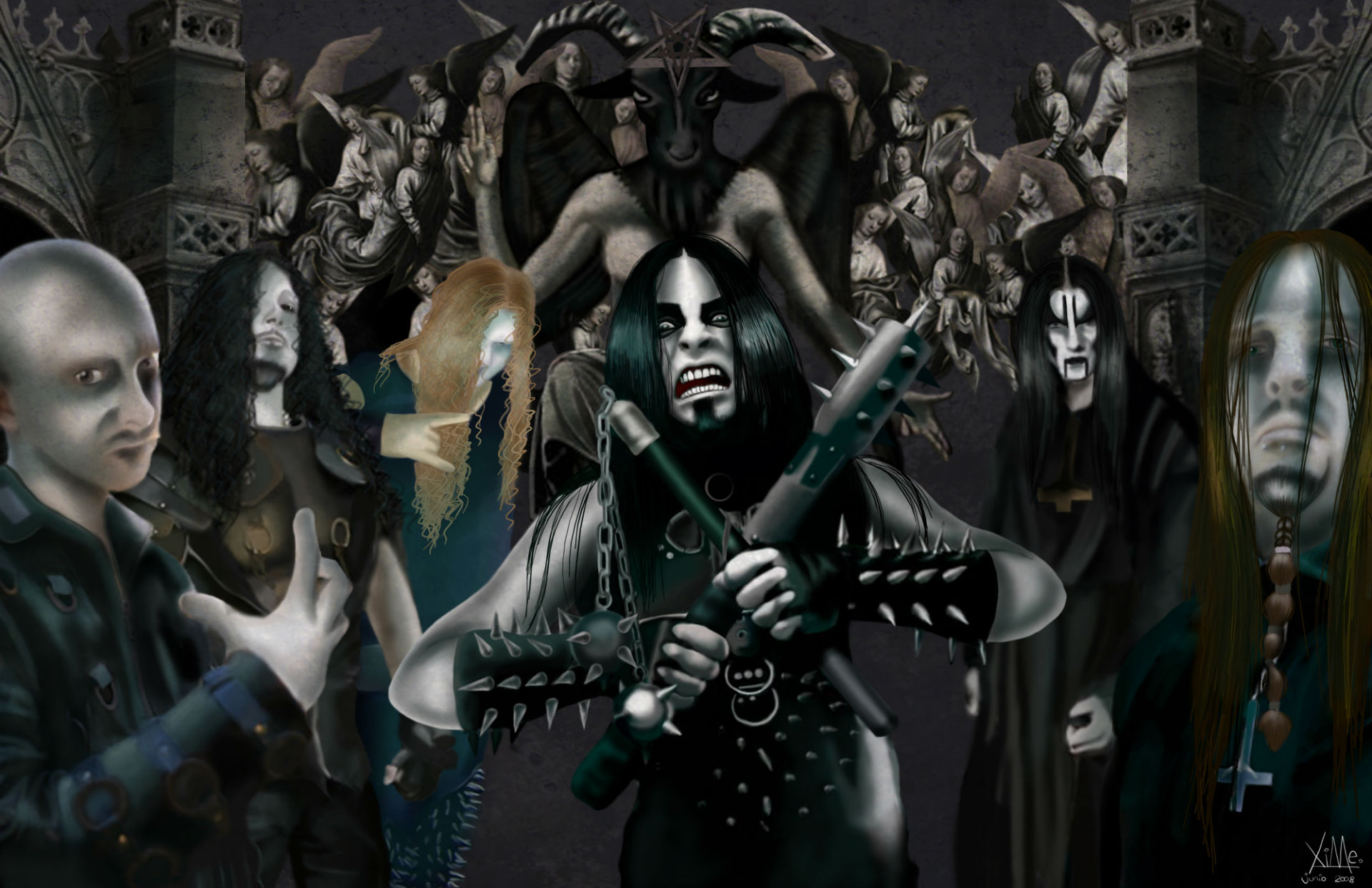 Dimmu borgiR  Black metal art, Extreme metal, Black metal