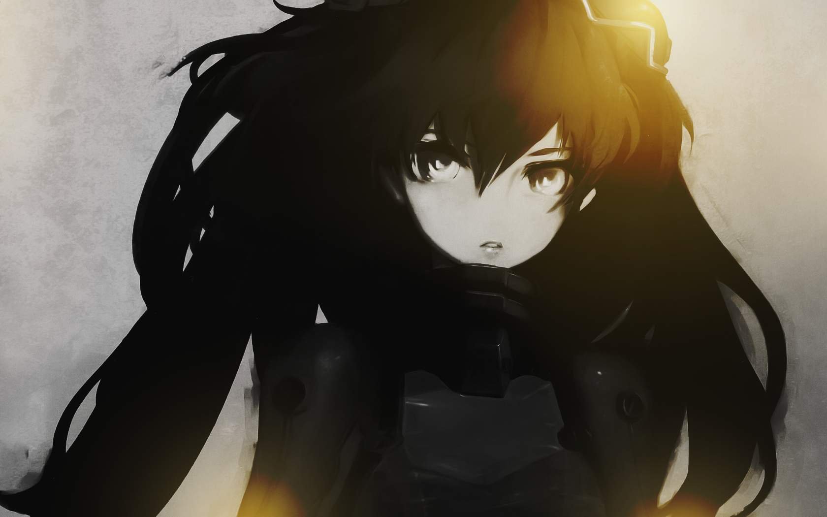 A striking HD desktop wallpaper featuring a character from the anime Neon Genesis Evangelion, showcasing a moody, dramatic atmosphere with dynamic lighting and bold contrasts.