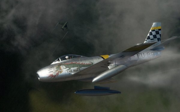 Military North American F-86 Sabre Jet Fighters HD Wallpaper | Background Image