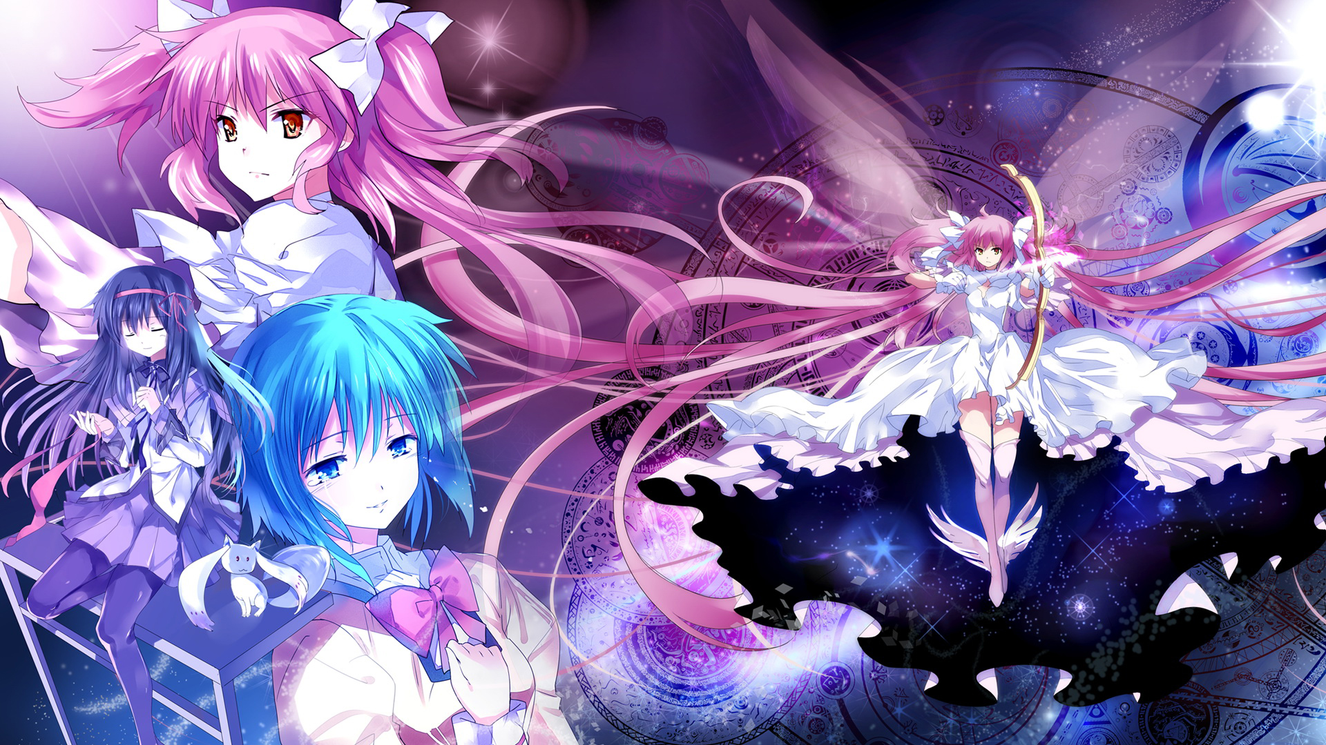 Desktop Wallpapers Mahou Shoujo Madoka Magica Anime 1920x1080