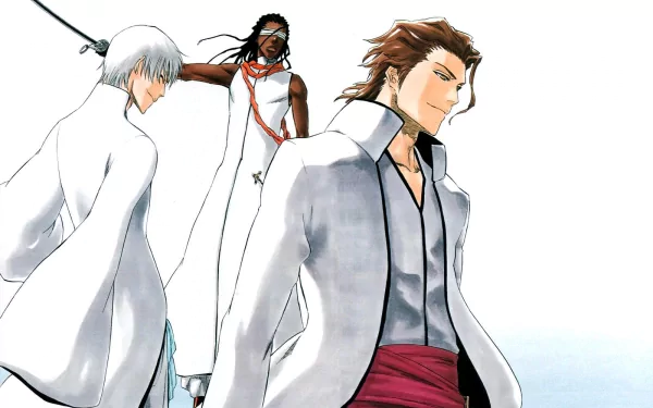 Kaname Tosen Gin Ichimaru Sōsuke Aizen Anime Bleach HD Desktop Wallpaper | Background Image