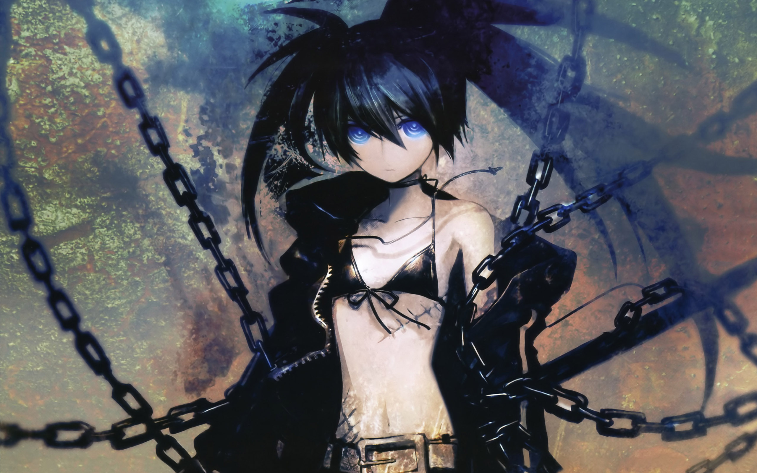 Black shooter. Аниме стрелок с чёрной скалы Ёми. Стрелок чёрной скалы аниме 2010. Black Rock Shooter юу Котари. Аниме стрелок с чёрной скалы Котари.