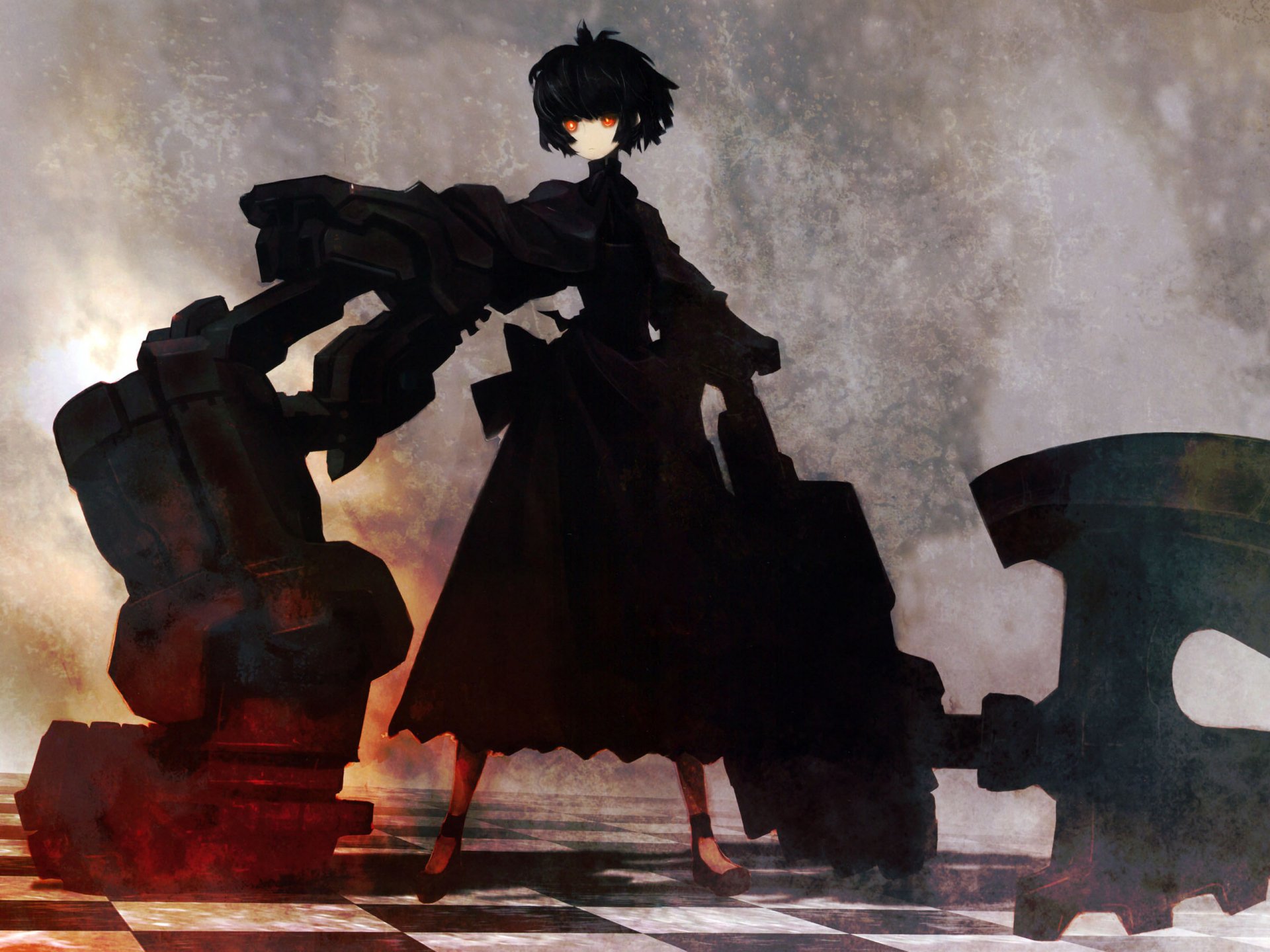 Download Strength (Black Rock Shooter) Anime Black Rock Shooter HD Wallpaper