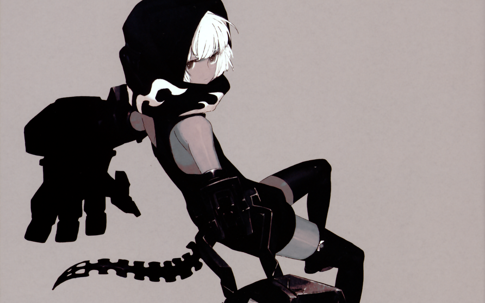 Download Strength (Black Rock Shooter) Anime Black Rock Shooter Wallpaper