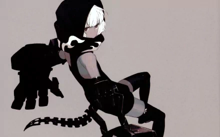 Strength (Black Rock Shooter) Anime Black Rock Shooter HD Desktop Wallpaper | Background Image