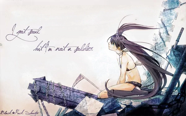 Anime Black Rock Shooter HD Desktop Wallpaper | Background Image