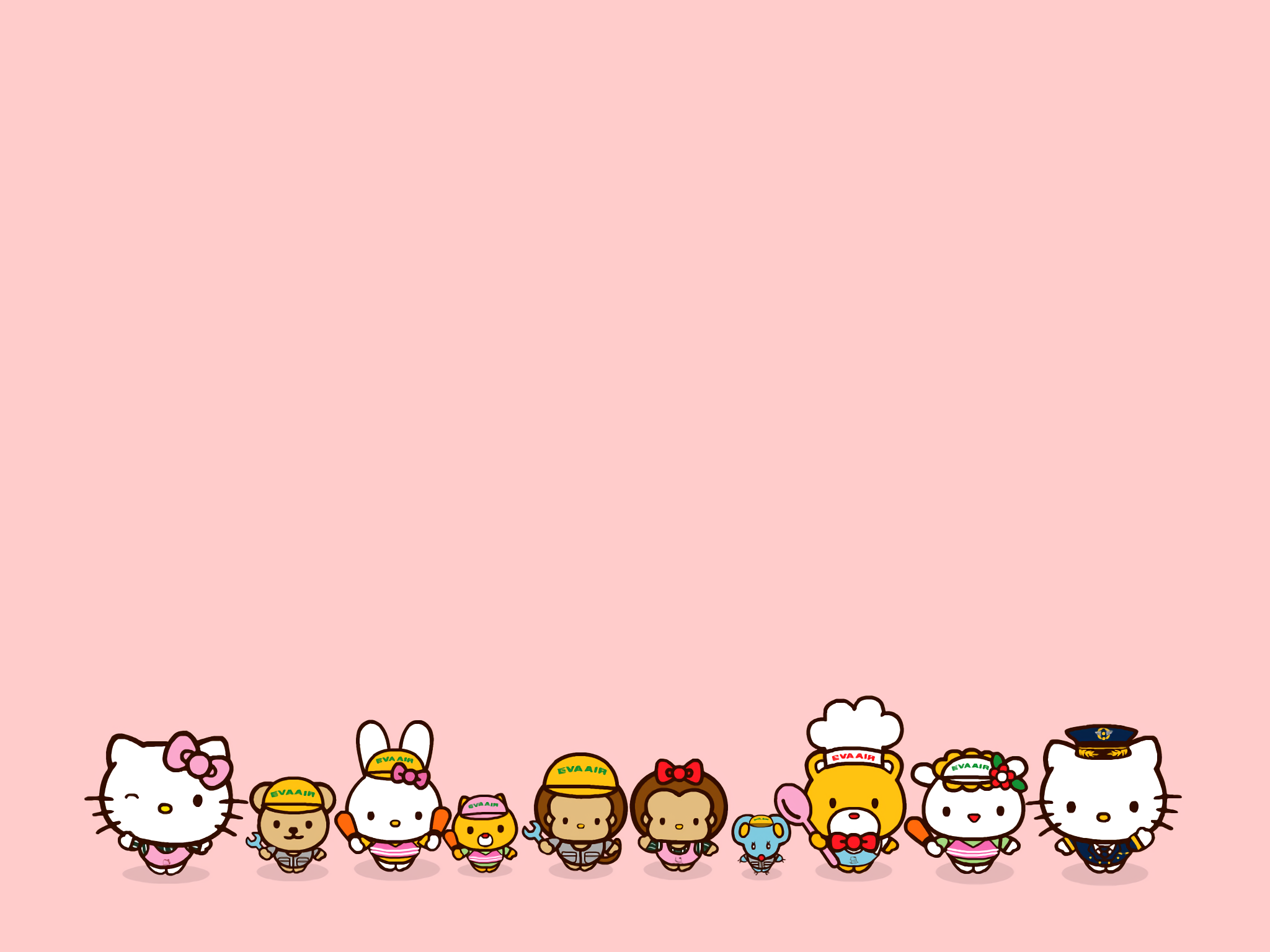 Hello Kitty 高清壁纸 桌面背景 48x1536 Id Wallpaper Abyss