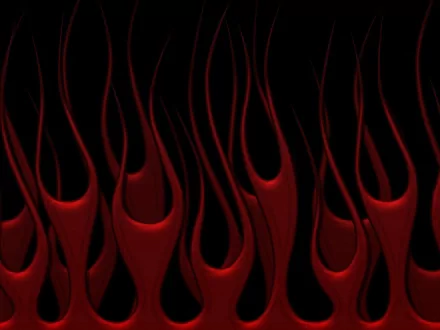 Abstract HD wallpaper featuring wavy red patterns resembling flames against a dark background.