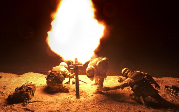 Military Explosion Mortar Soldier HD Wallpaper | Background Image