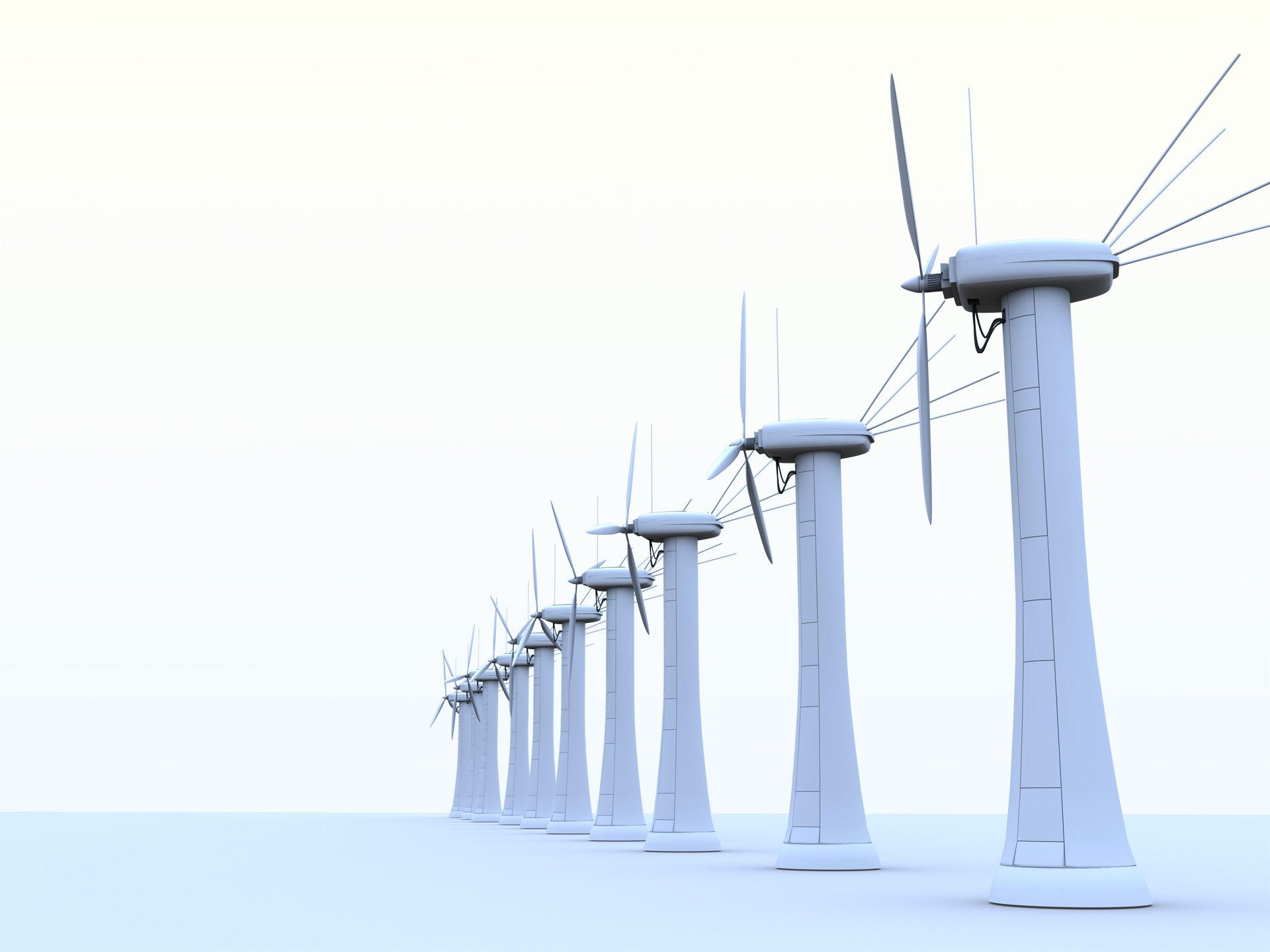 Download Man Made Wind Turbine HD Wallpaper