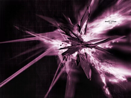 HD desktop wallpaper featuring abstract shapes, texture, and patterns in vibrant purple tones, evoking a dynamic musical theme.