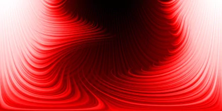 An abstract red design featuring flowing waves, creating a dynamic and bold visual effect. This HD wallpaper offers a striking background for any desktop.