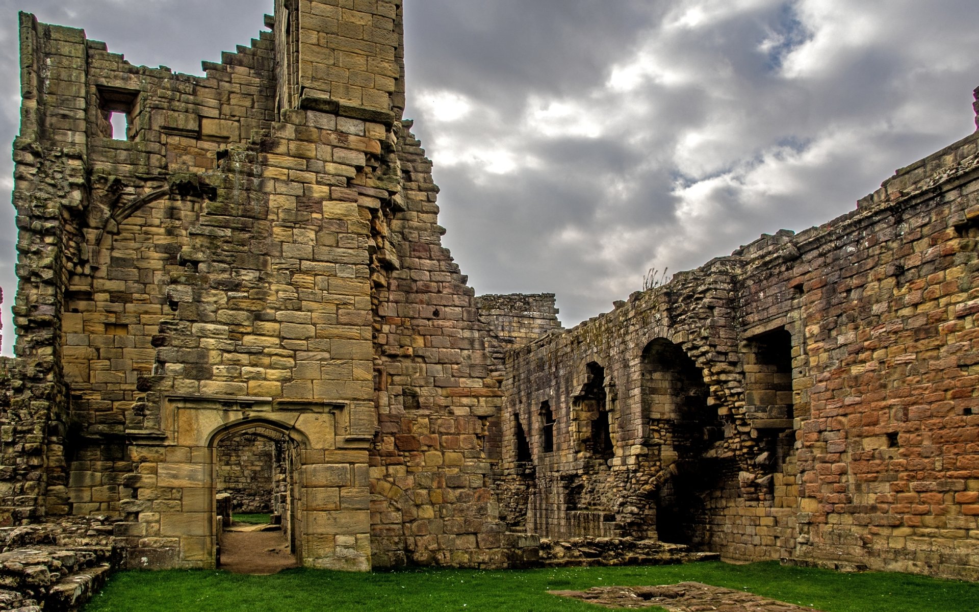Download Man Made Warkworth Castle HD Wallpaper