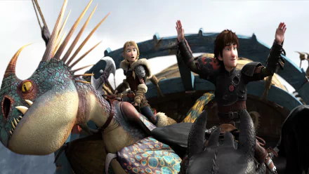 Astrid (How to Train Your Dragon) Hiccup (How to Train Your Dragon) movie How to Train Your Dragon 2 HD Desktop Wallpaper | Background Image