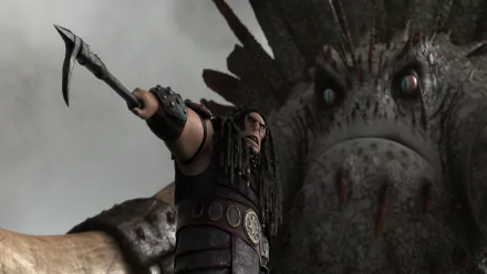 HD PC desktop wallpaper featuring Drago and the dragon from How to Train Your Dragon 2 movie.