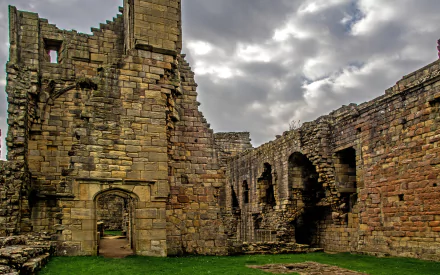 man made warkworth castle HD Desktop Wallpaper | Background Image