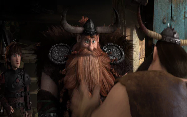 Stoick (How to Train Your Dragon) Hiccup (How to Train Your Dragon) movie How to Train Your Dragon 2 HD Desktop Wallpaper | Background Image