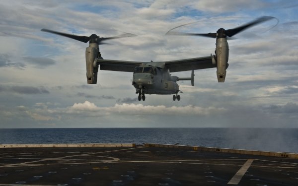 Military Bell Boeing V-22 Osprey Military Helicopters Vehicle Helicopter Bell Boeing Mv-22 Osprey Navy USS New York Maritime HD Wallpaper | Background Image