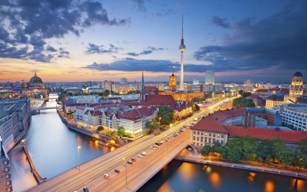 Man Made Berlin Cities Germany Architecture City Cityscape Bridge River HD Wallpaper | Background Image