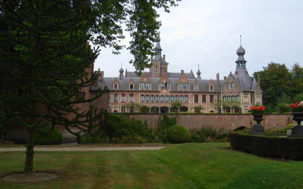 man made Ooidonk Castle HD Desktop Wallpaper | Background Image