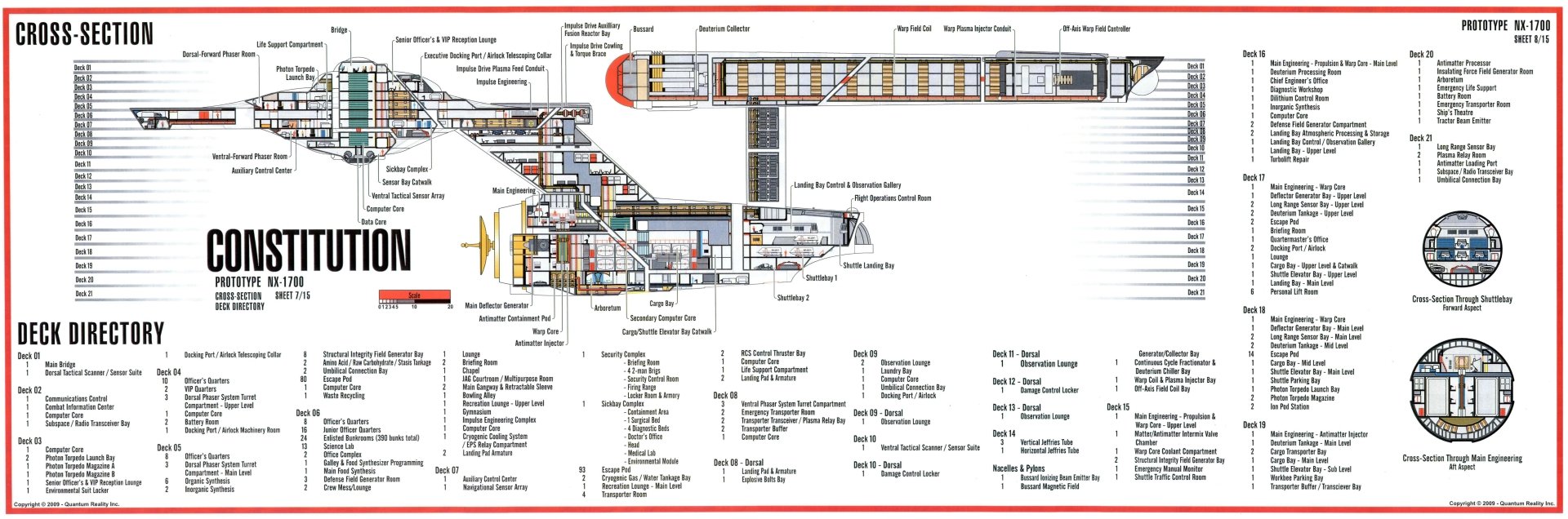 Star Trek Starship Cutaway — 4K Ultra HD Sci‑Fi Deckplan, image size:1920x636