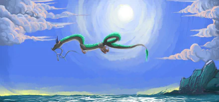 flight dragon Anime Spirited Away HD Desktop Wallpaper | Background Image