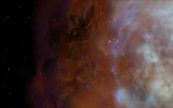 A vivid 4K Ultra HD sci-fi desktop wallpaper depicting a colorful supernova explosion against a starry space background.