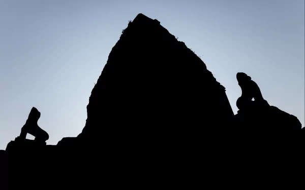 sky shadow black religious Pre Rup Temple HD Desktop Wallpaper | Background Image