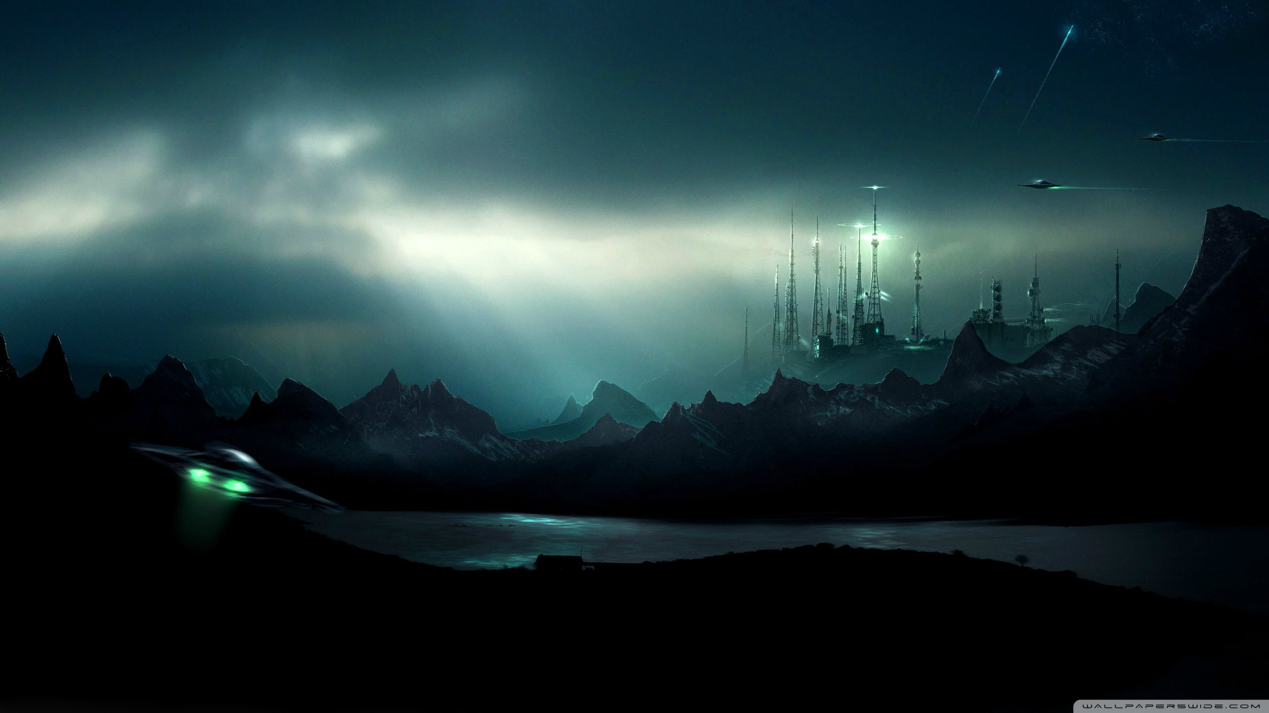 Sci Fi City HD Wallpaper by Simon Weaner