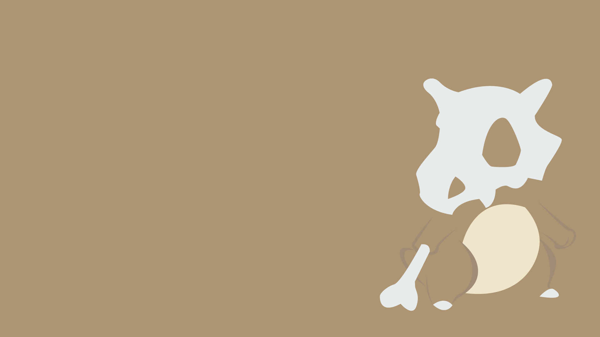 Download Minimalist Cubone (Pokémon) Video Game Pokemon Minimalist Gaming HD Wallpaper