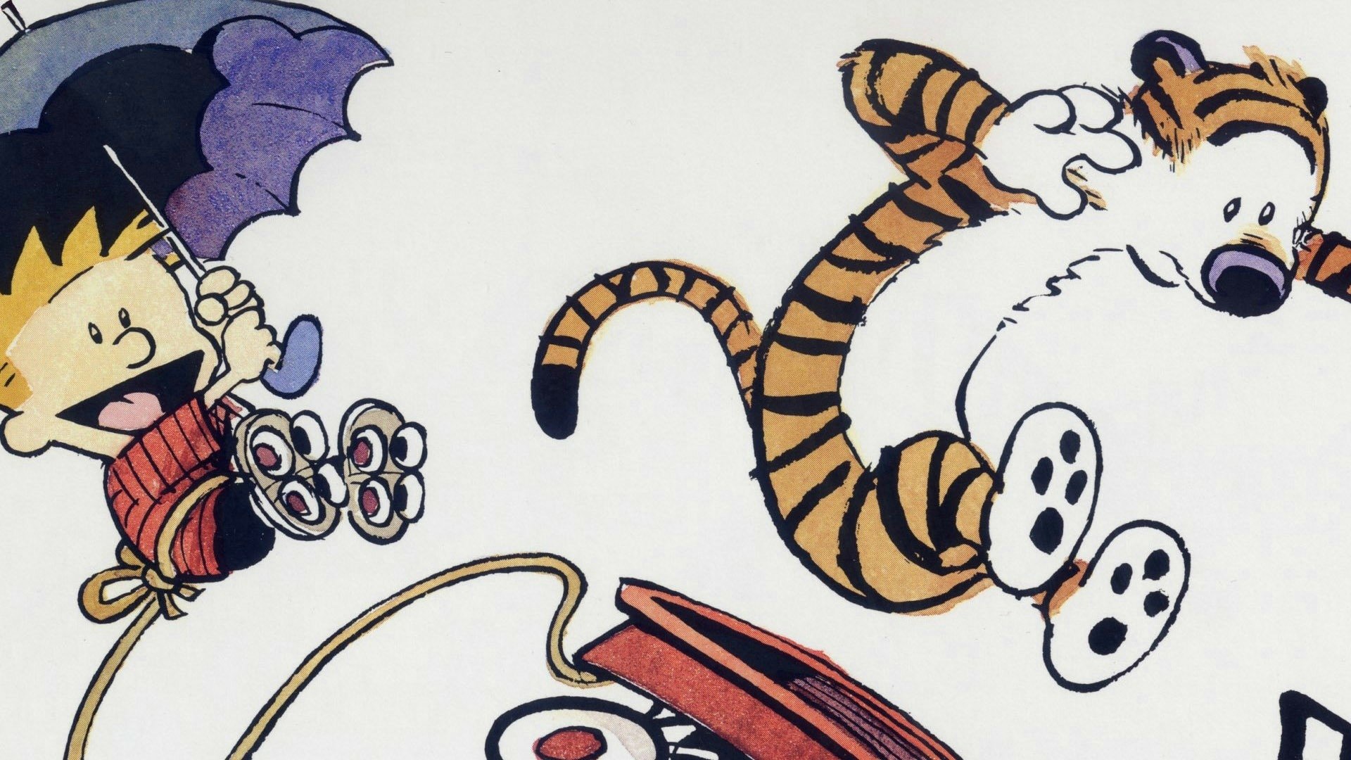 Download Calvin (Calvin & Hobbes) Hobbes (Calvin & Hobbes) Comic Calvin & Hobbes HD Wallpaper